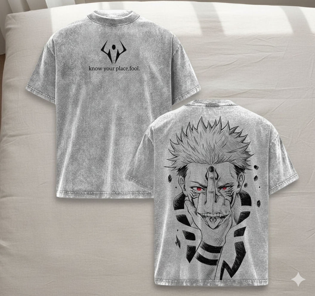 The "Know Your Place" Heavyweight Acid Wash Tee